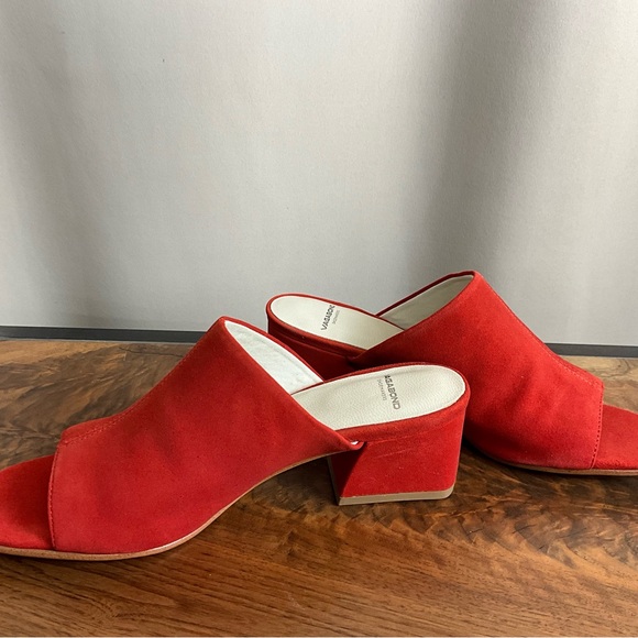 Vagabond Lena Tangerine Orange Suede Leather Slide Sandal, New in Box - Picture 5 of 8